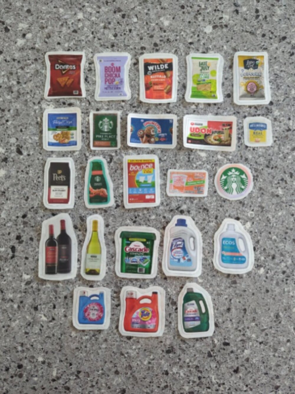 Handmade Grocery Stickers for Junk Journaling, Scrapbooking, etc. - Picture 1 of 5